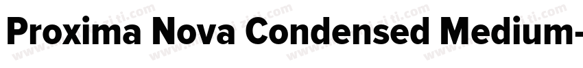 Proxima Nova Condensed Medium字体转换